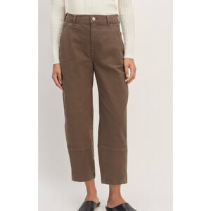 NWT EVERLANE Cocoa The Utility Barrel Pant SIZE 0
